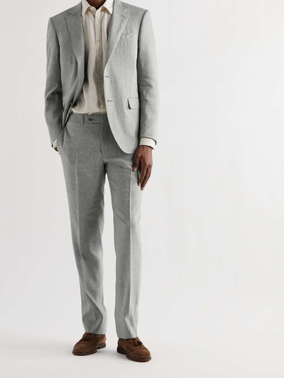 Canali Linen and Wool-Blend Suit Trousers outlook