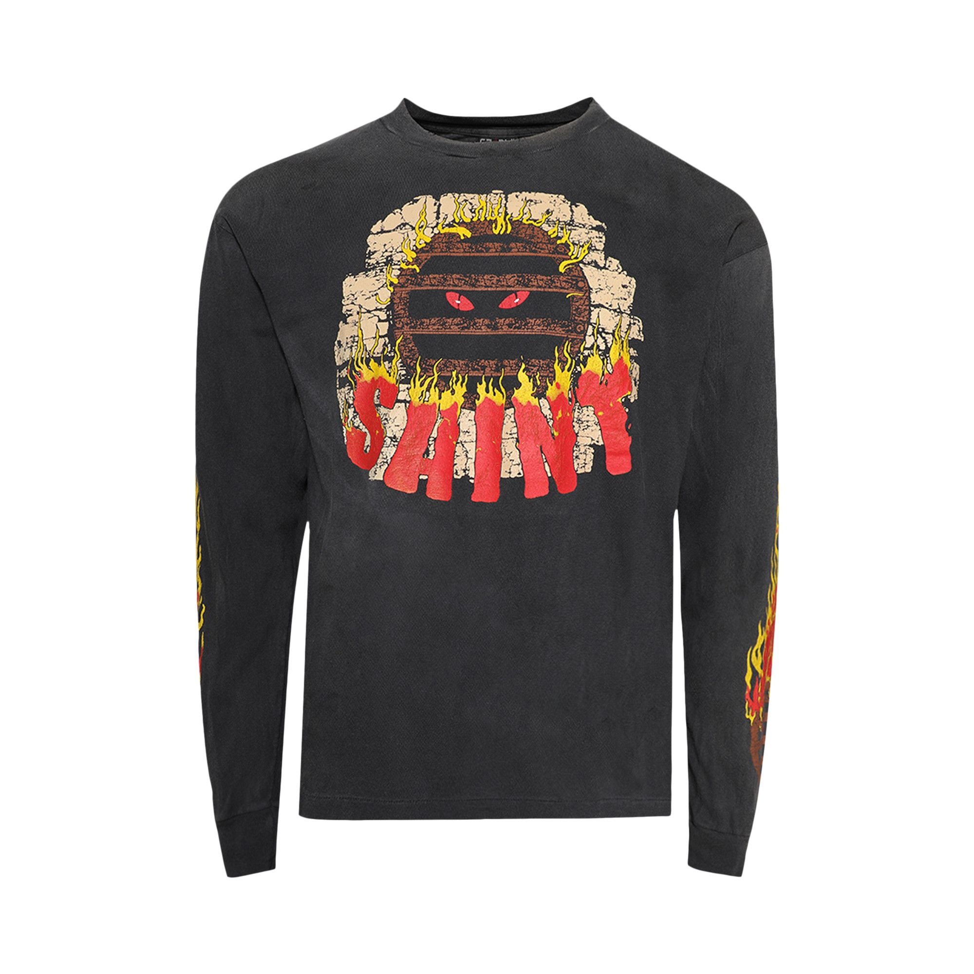 SAINT Mxxxxxx Live In Hell Long-Sleeve Tee 'Black' - 1