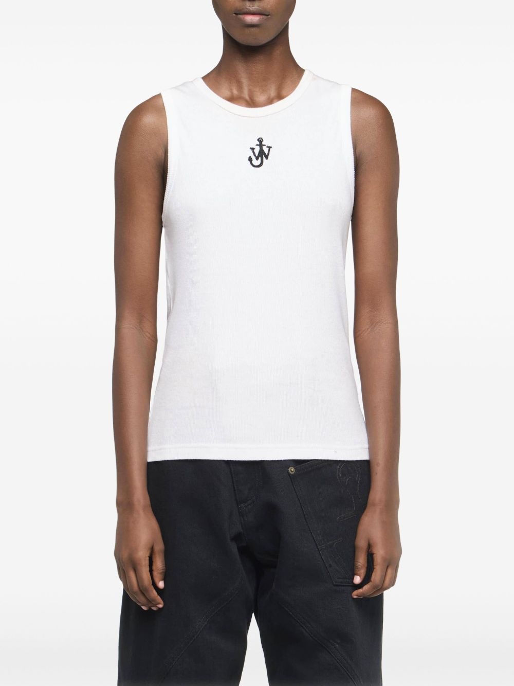 Anchor-embroidered top - 3