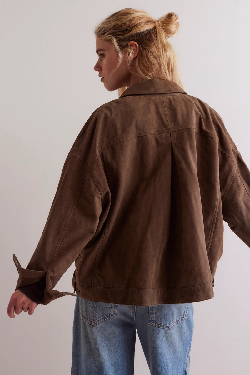FREE PEOPLE We The Free Opal Swing Suede Jacket outlook