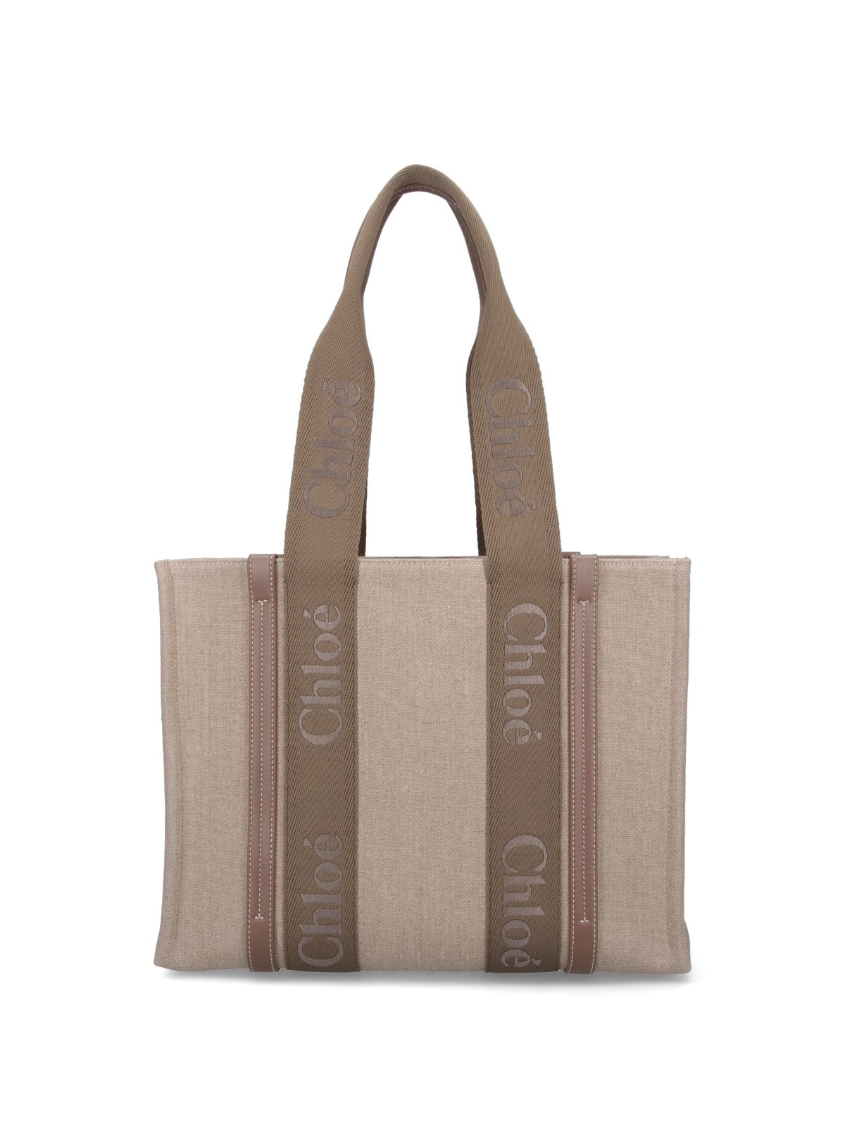 Chloé 'WOODY' MEDIUM TOTE BAG | sugar | REVERSIBLE