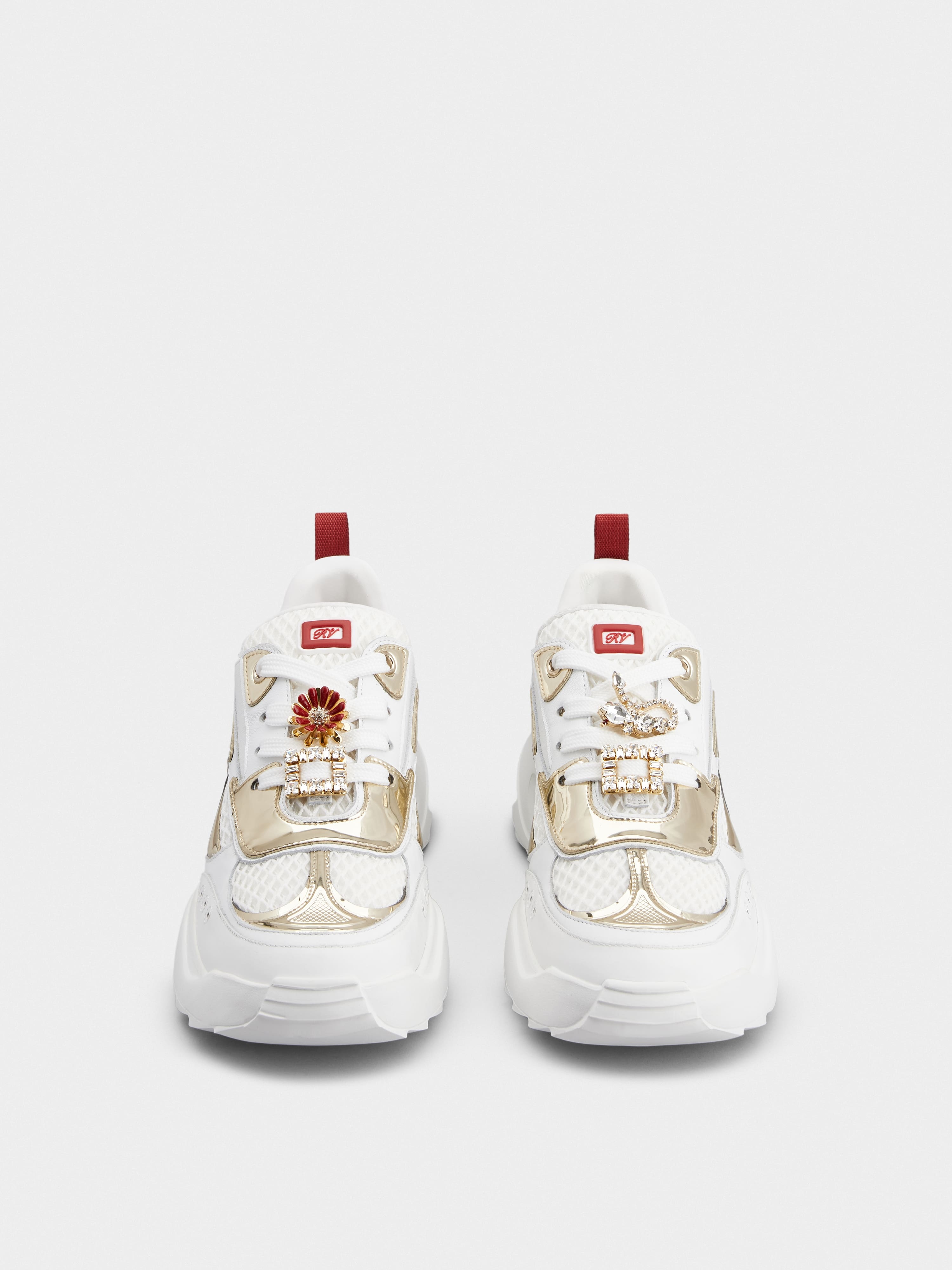 Viv' on the Run Sneakers in leather and fabric - 7