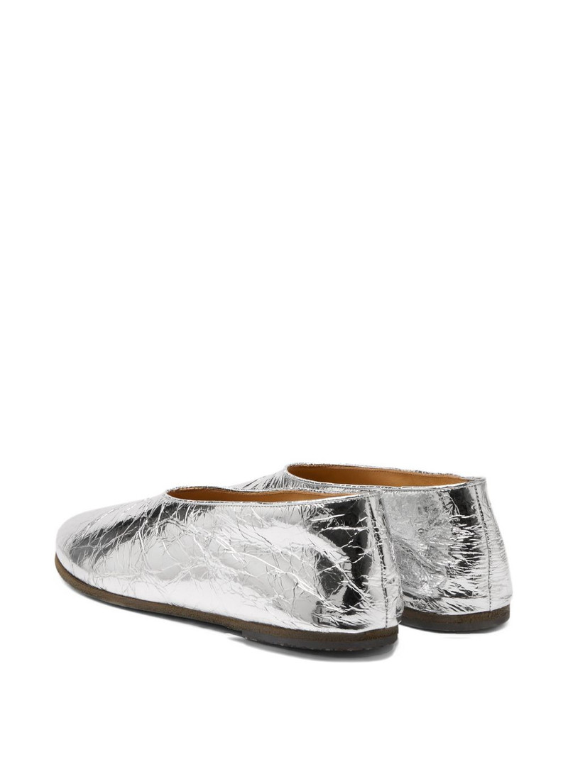 metallic leather ballet flats 3