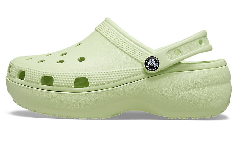 (WMNS) Crocs Classic Platform Clog 'Celery' 206750-335 - 2