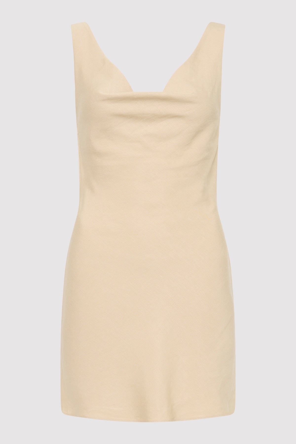 Double Drape Mini Dress - Dune - 1