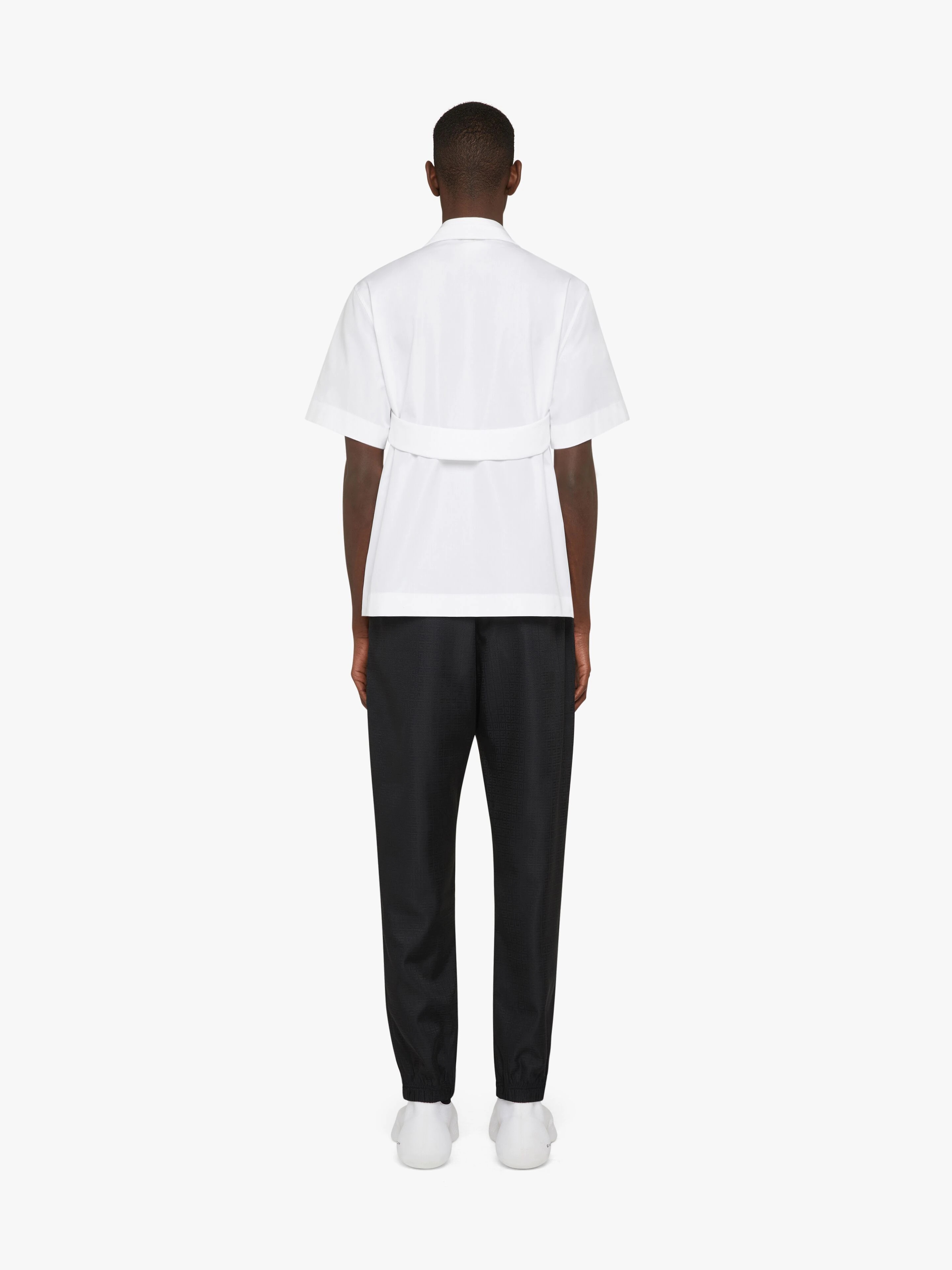 SHIRT IN POPLIN WITH U-LOCK HARNESS - 4