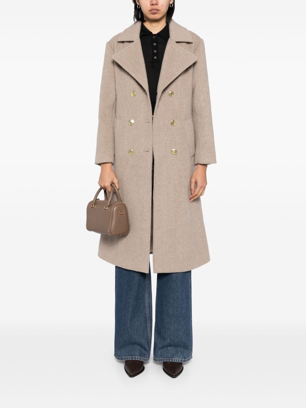 fuzzy trench coat - 2
