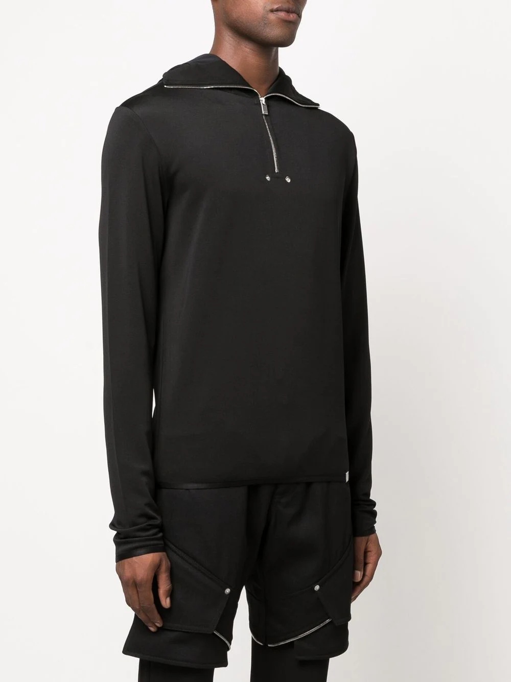half-zip long-sleeved sweatshirt - 3