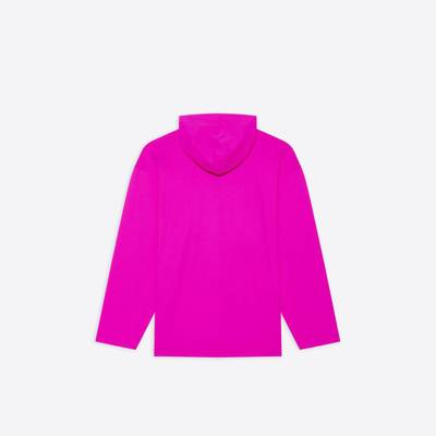 BALENCIAGA This Is Not Hooded T-shirt in Pink outlook