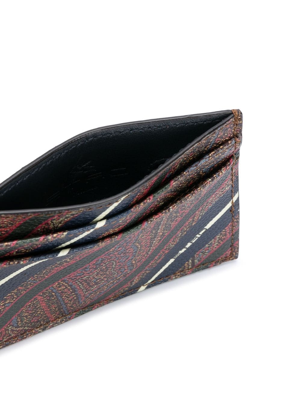 striped paisley-print cardholder - 3