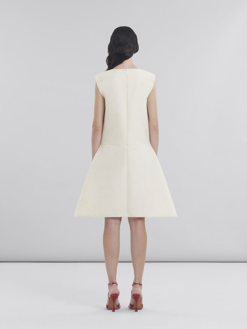 LOOSE FIT COTTON DRESS WITH MARNI SYMBOL - 3