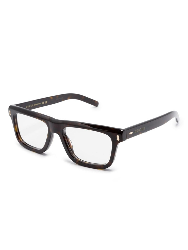 GUCCI rectangle-frame glasses outlook