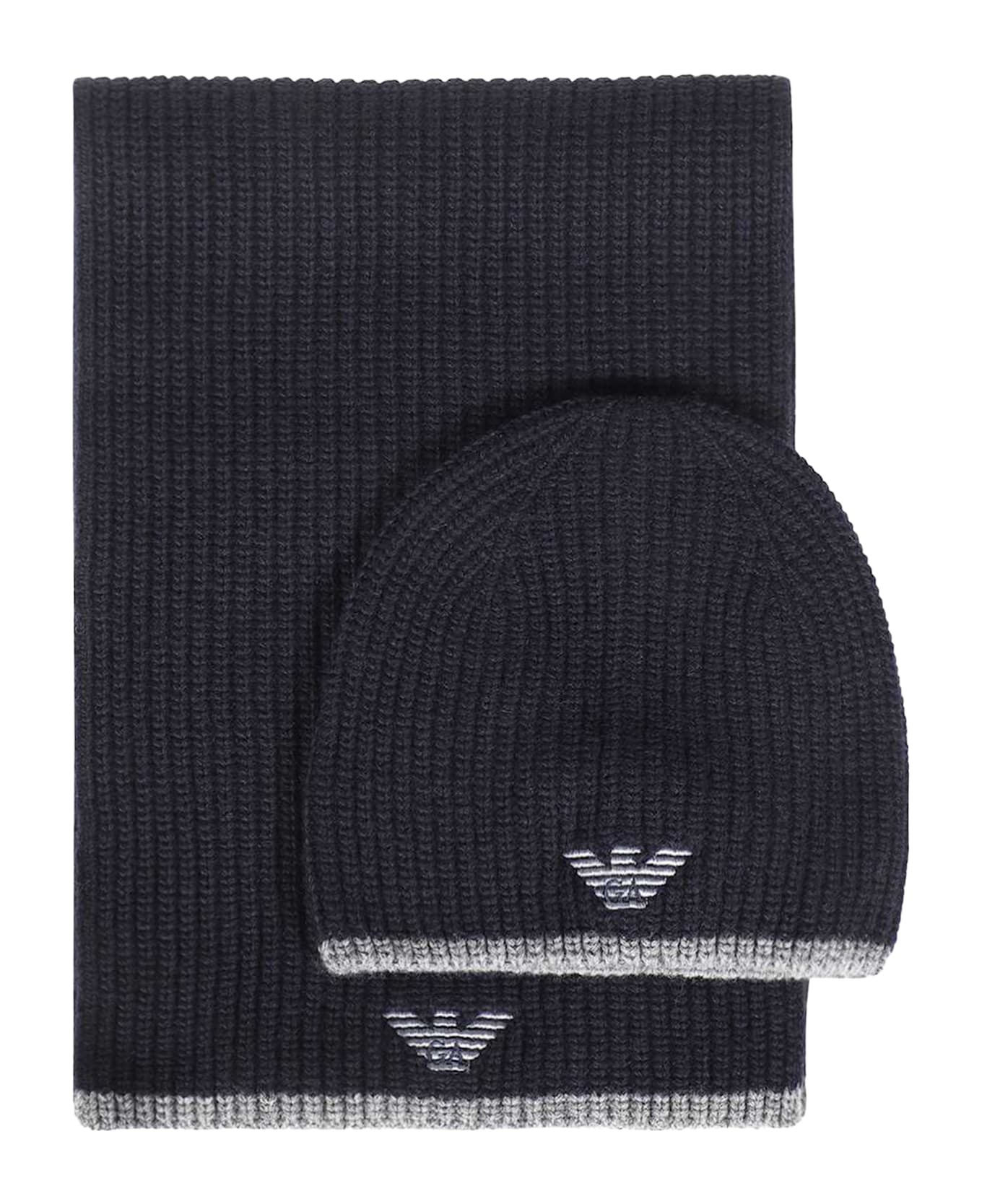 Knit Beanie And Scarf Set - 3