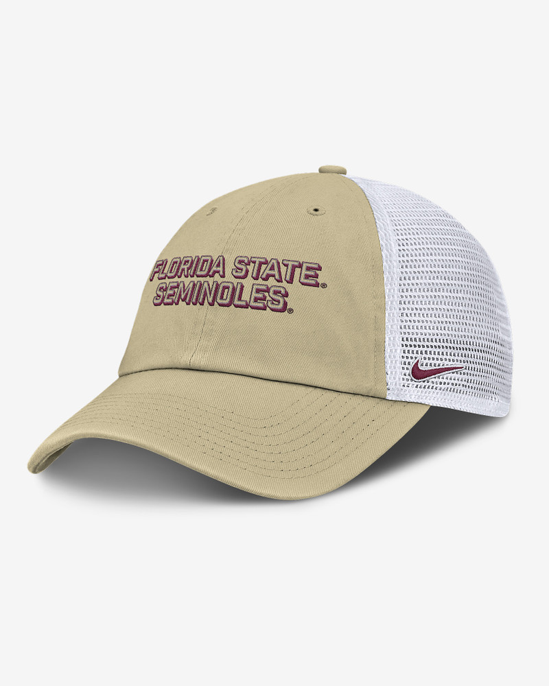 Florida State On-Field Club Gameday Men's Nike College Trucker Adjustable Hat 1