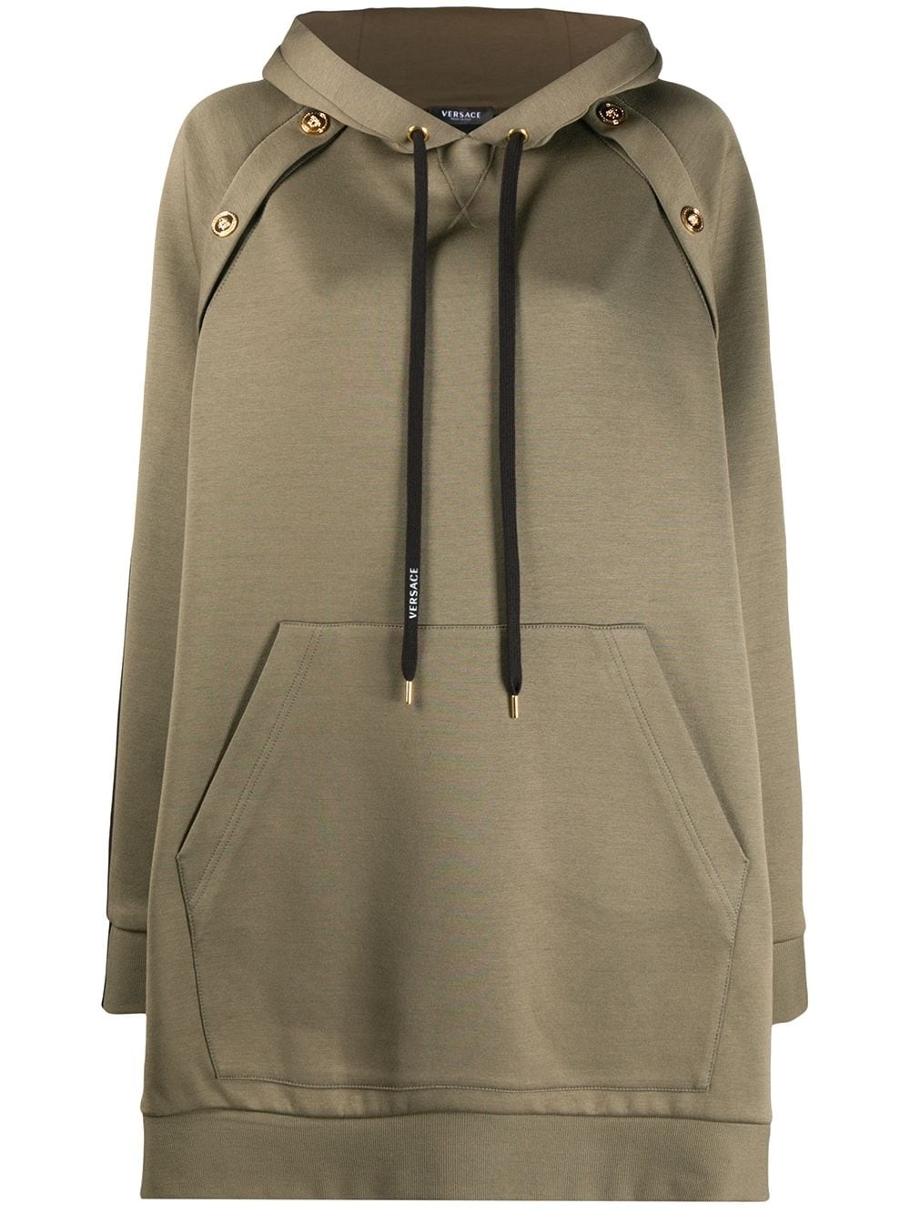 bi-colour oversized hoodie - 1