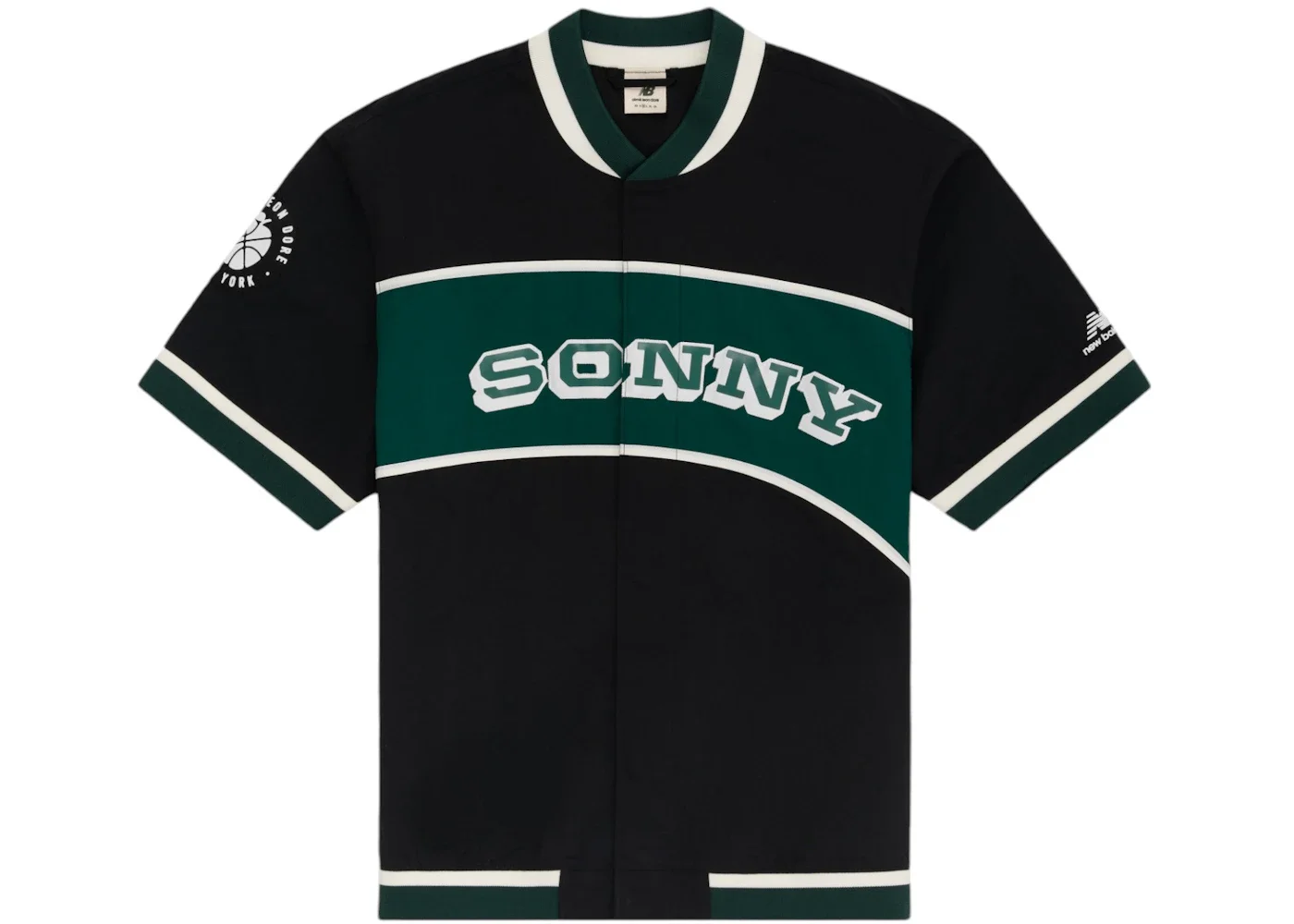 Aime Leon Dore x New Balance Sonny NY Warm Up Top Black/Green - 1