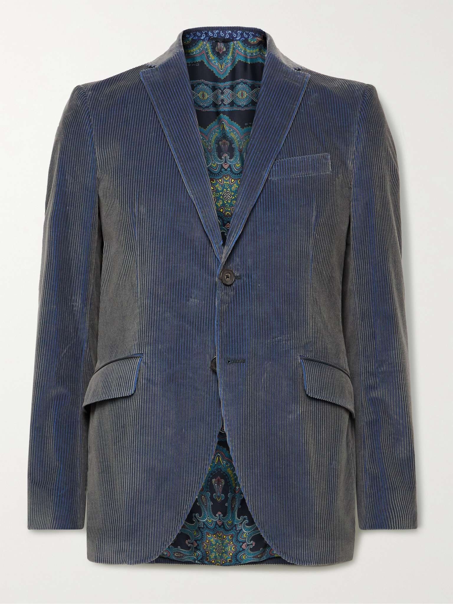 Slim-Fit Cotton-Corduroy Suit Jacket - 1