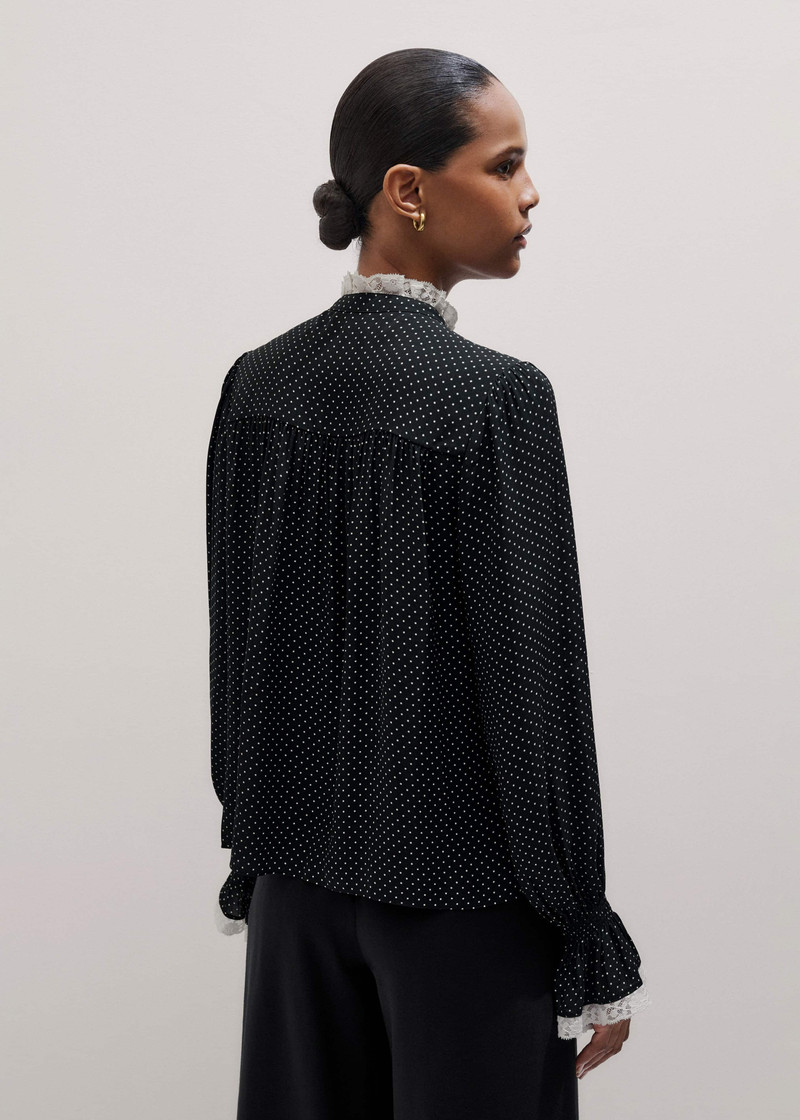 Lace Trim Blouse 7