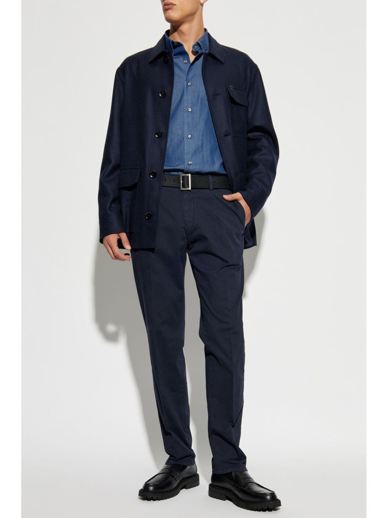 Brioni buttoned wool jacket outlook