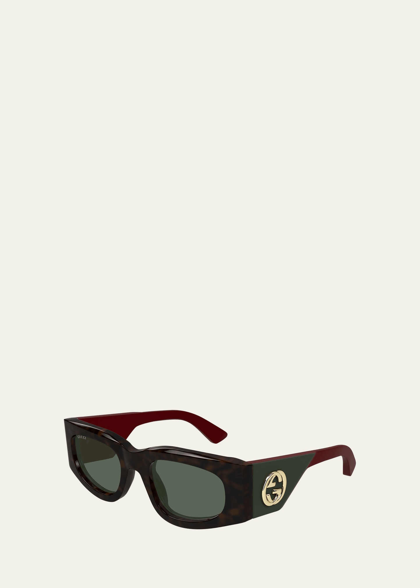 Rectangle Acetate Sunglasses - 2