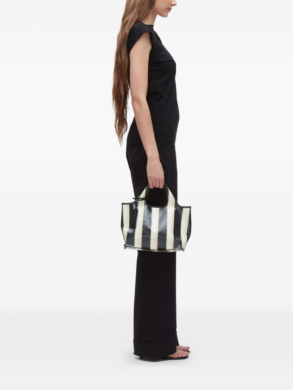 mini Market stripe tote bag - 2