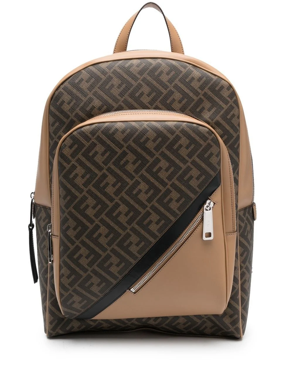 monogram-pattern backpack - 1