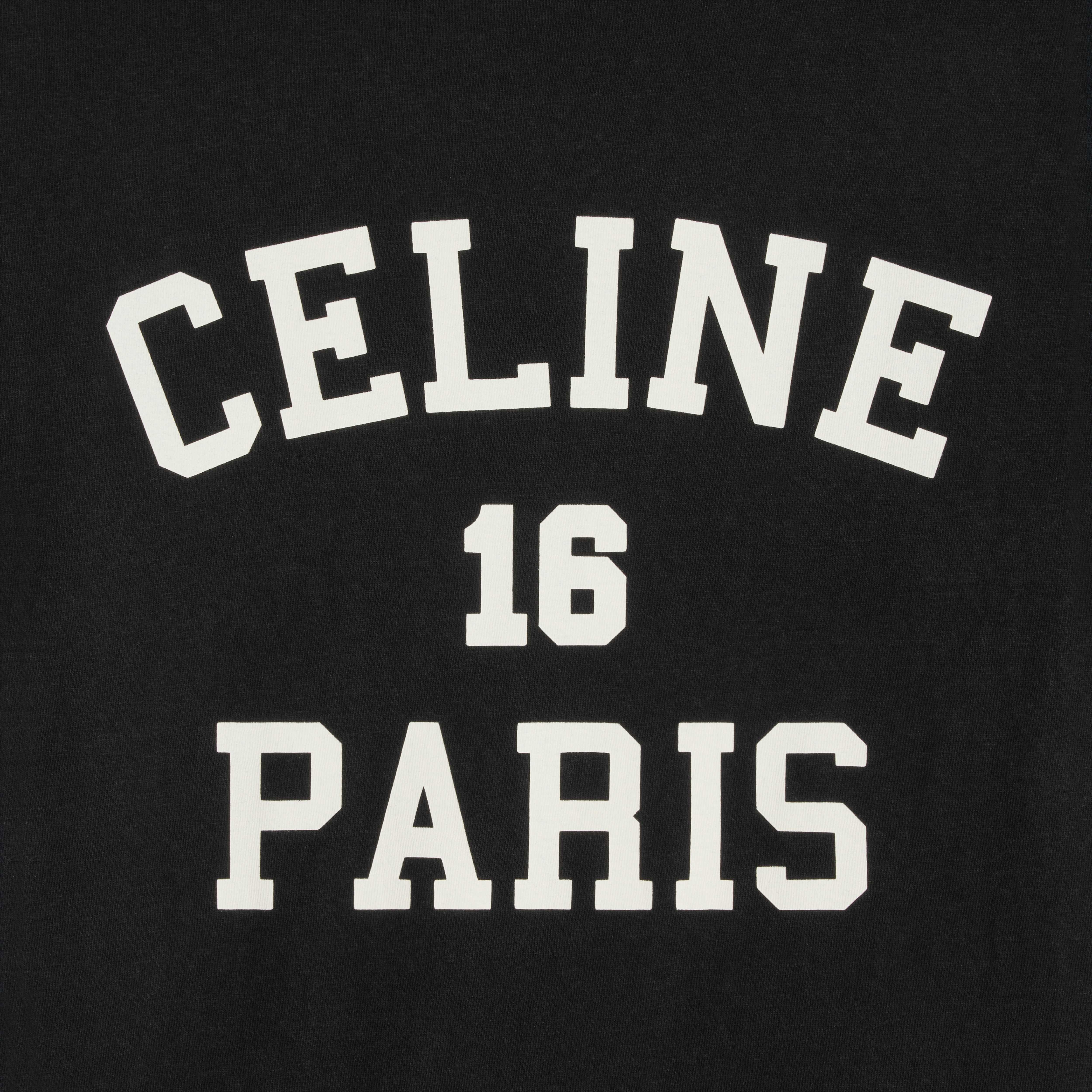 celine paris loose t-shirt in cotton jersey - 4