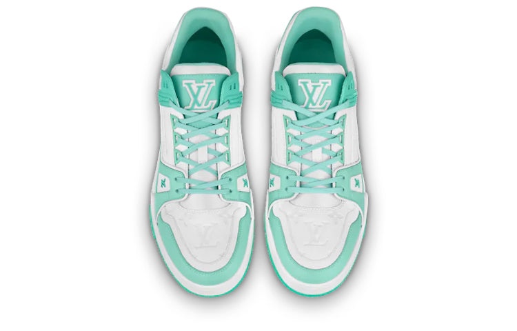 LOUIS VUITTON Trainer Sneakers 'Teal White' 1A8KBQ - 3