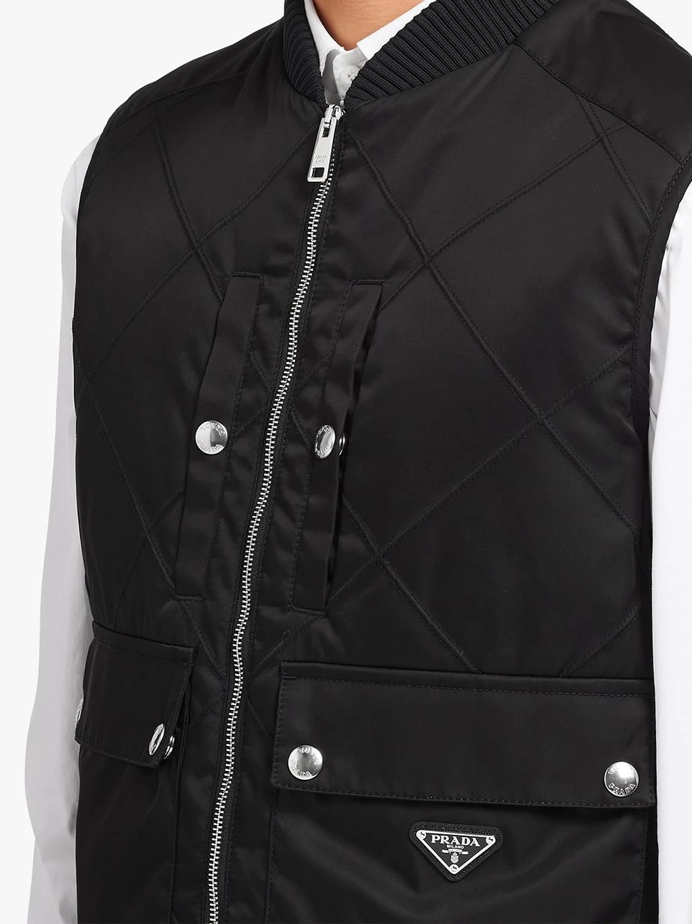 padded zipped vest - 5