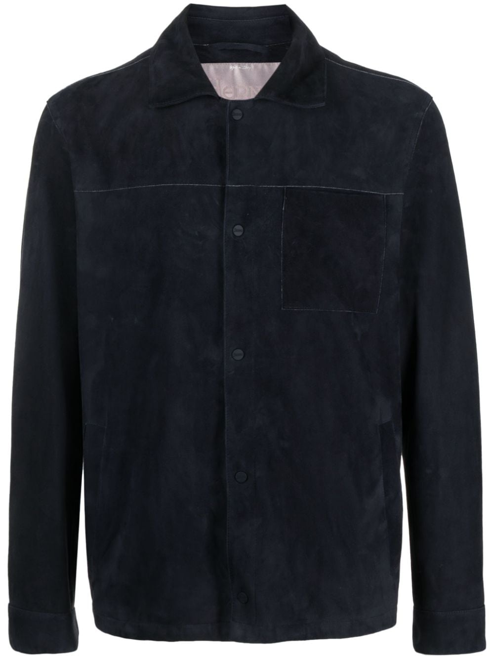 goat suede shirt jacket - 1