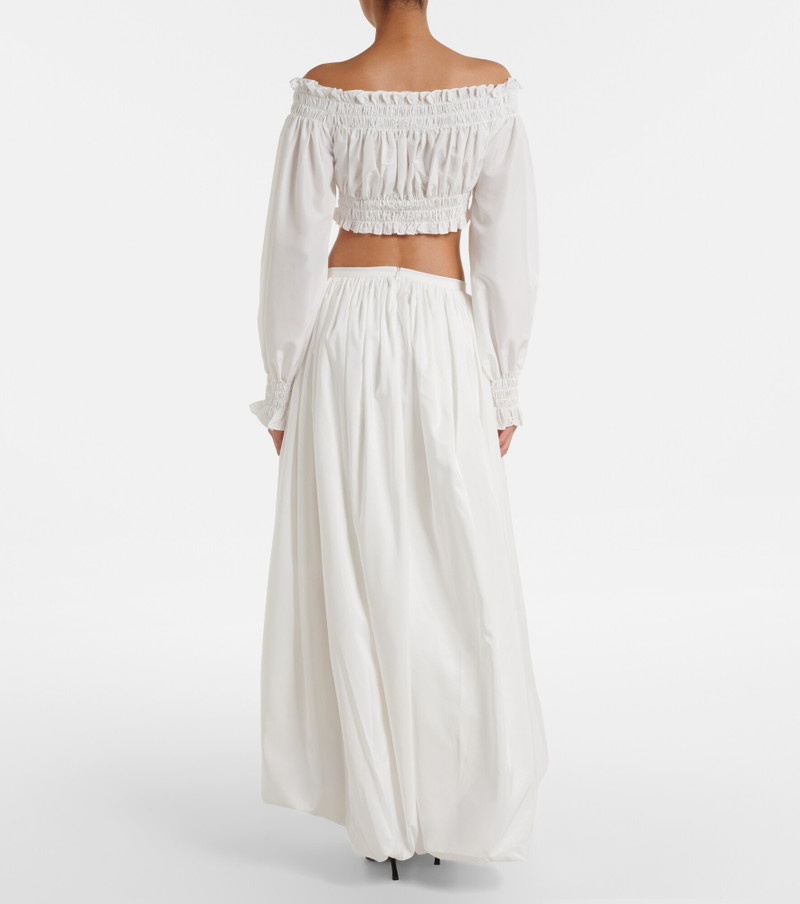 Asymmetric jersey midi skirt 6
