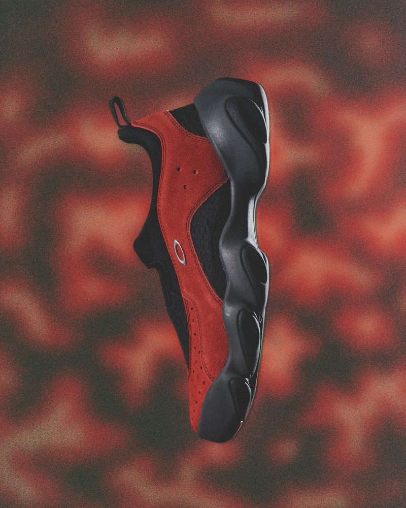 Oakley Factory Team Suede Flesh Sandal - Lava/Black 8