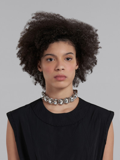 Marni CHUNKY CHAIN NECKLACE WITH RHINESTONES outlook