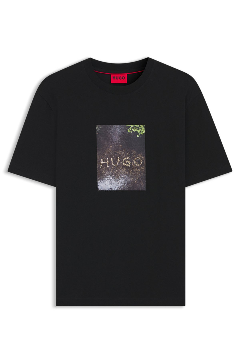 APPLIQUÉ-PRINT T-SHIRT IN COTTON JERSEY 1