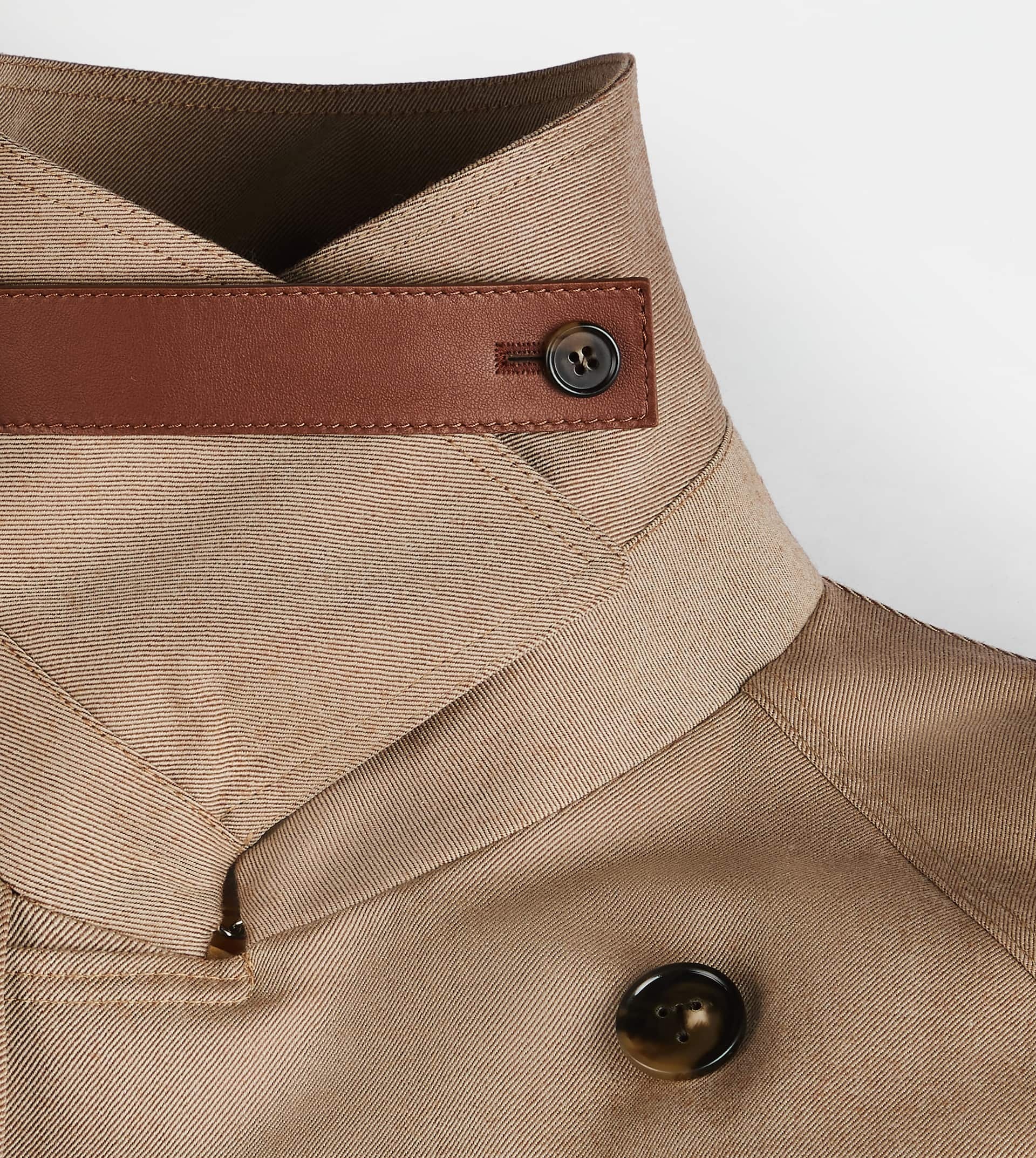TRENCH COAT IN WOOL - BEIGE - 2