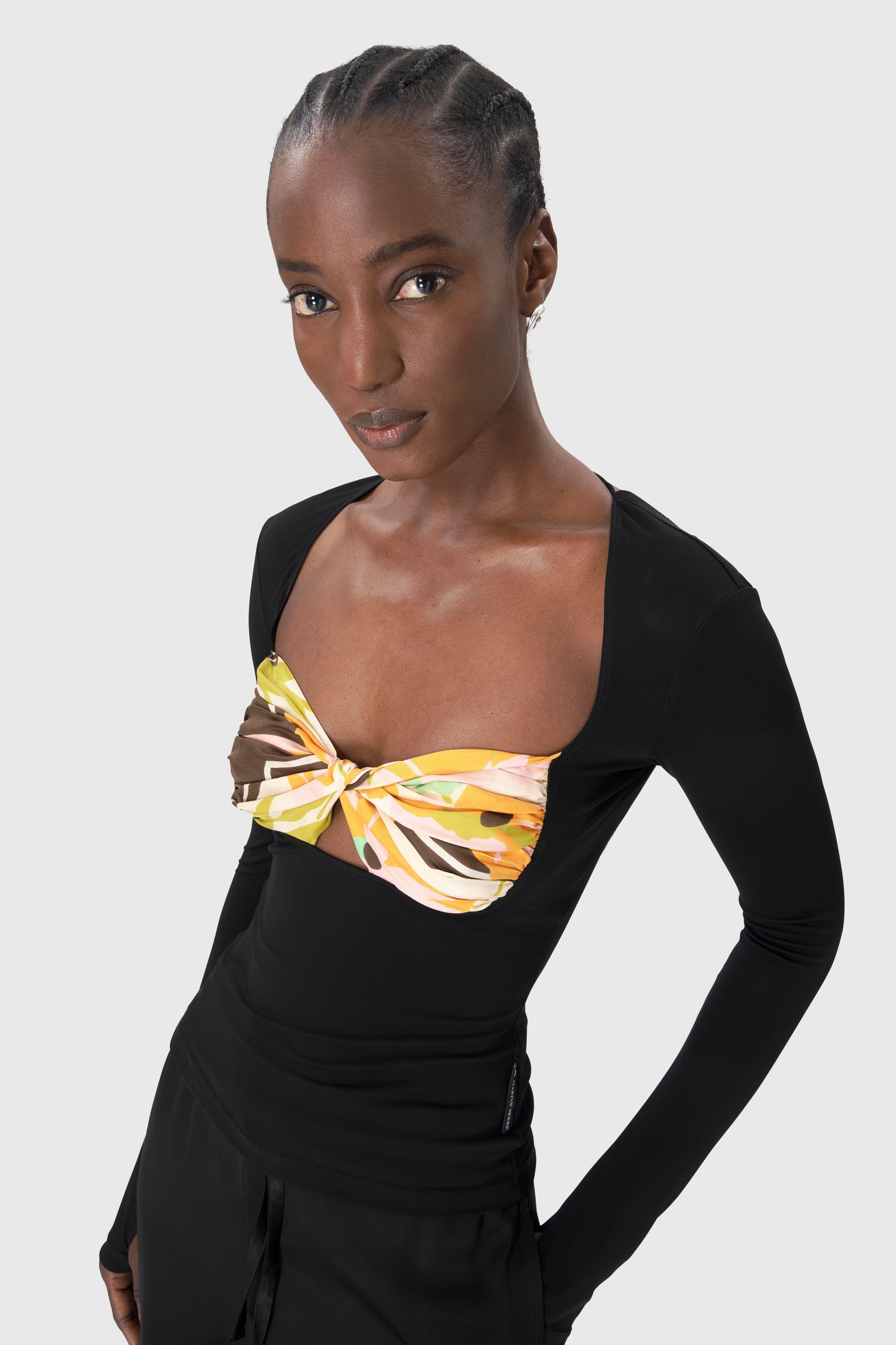 Regenerated Silk Scarves Draped Top - 3