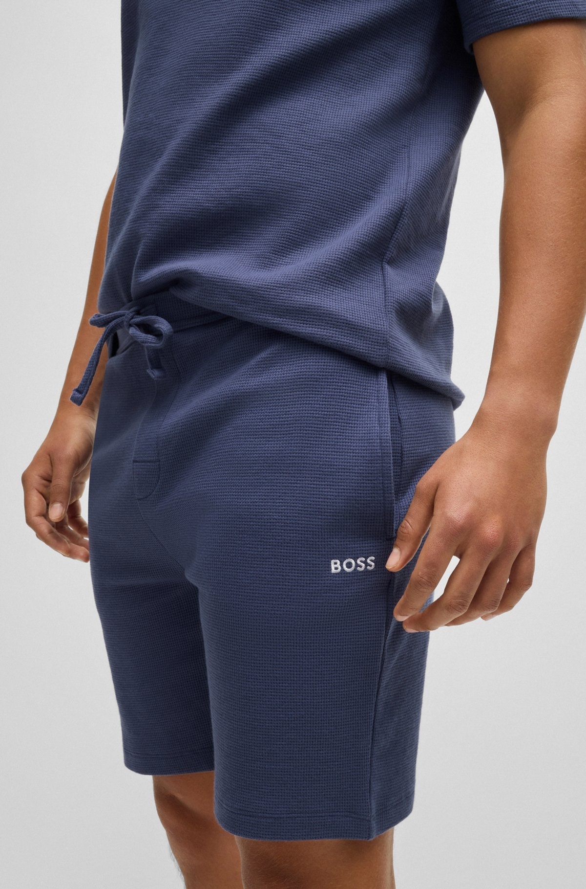 PAJAMA SHORTS WITH EMBROIDERED LOGO - 5