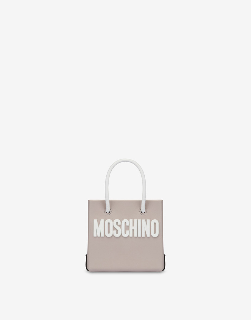 LETTERING LOGO MINI CALFSKIN SHOPPER 1
