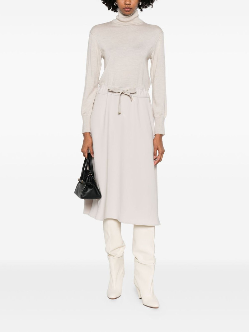 Herno roll-neck tie dress outlook