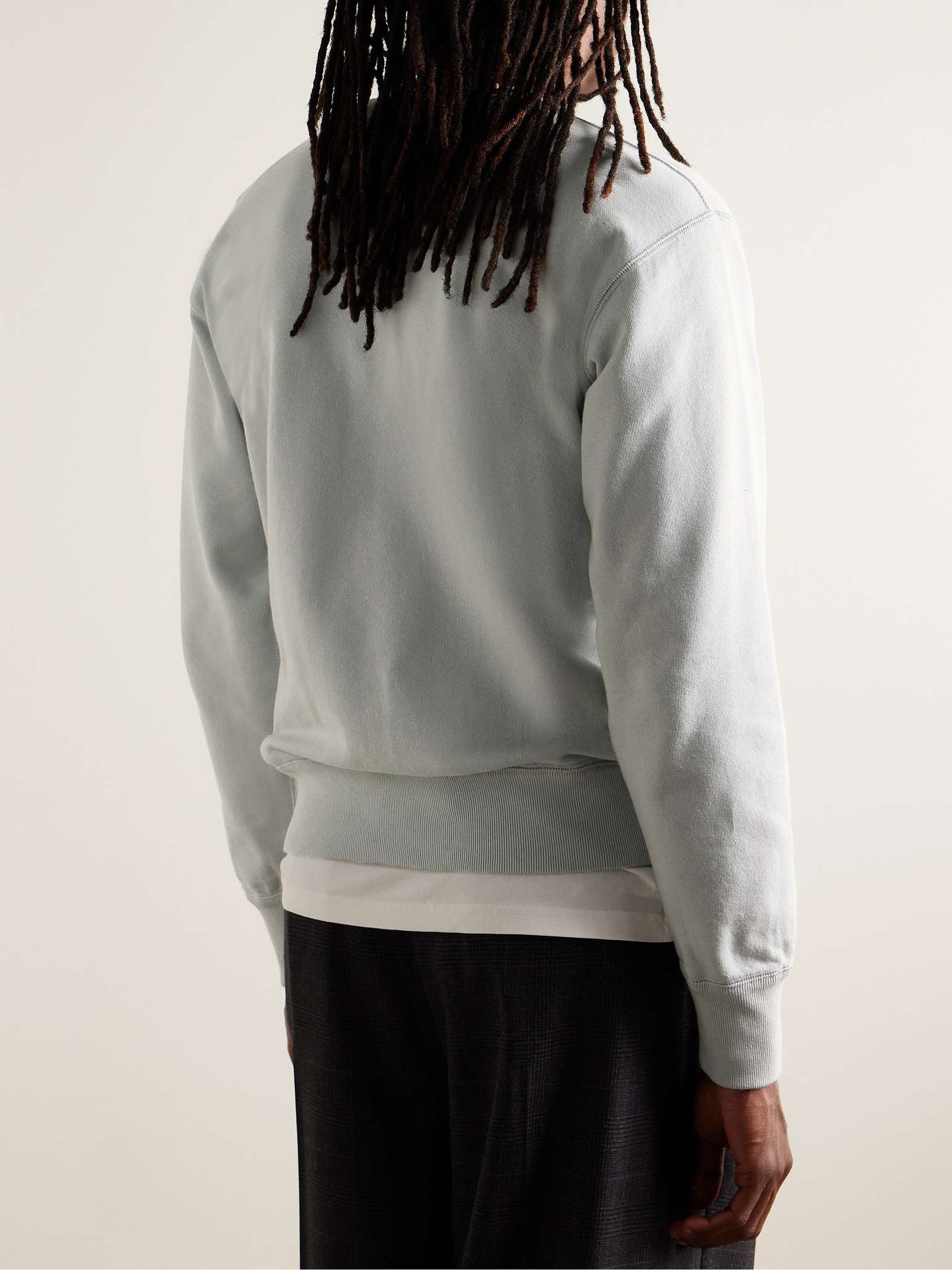 Mike Logo-Flocked Cotton-Blend Jersey Sweatshirt - 3