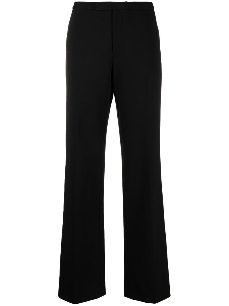 off-centre flared trousers 1