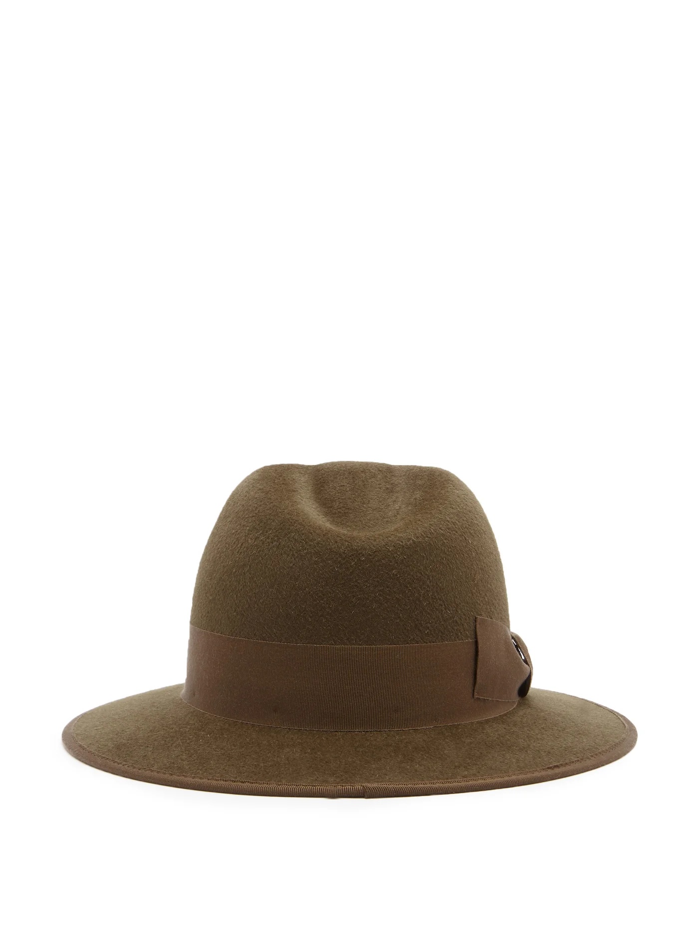 Ribbon-trimmed fedora - 1