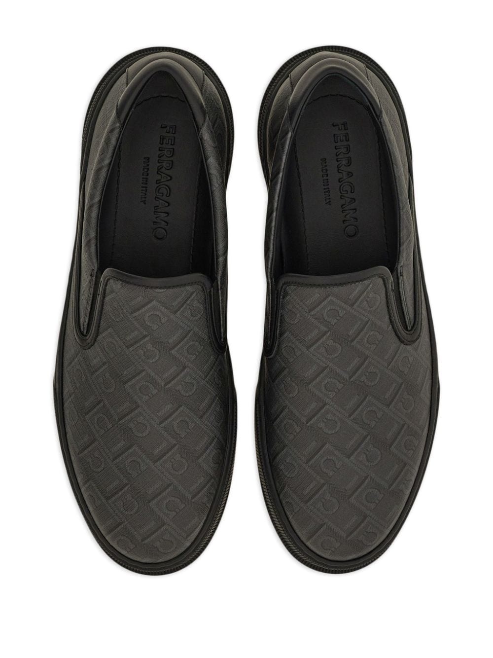 Gancini-jacquard sneakers - 3