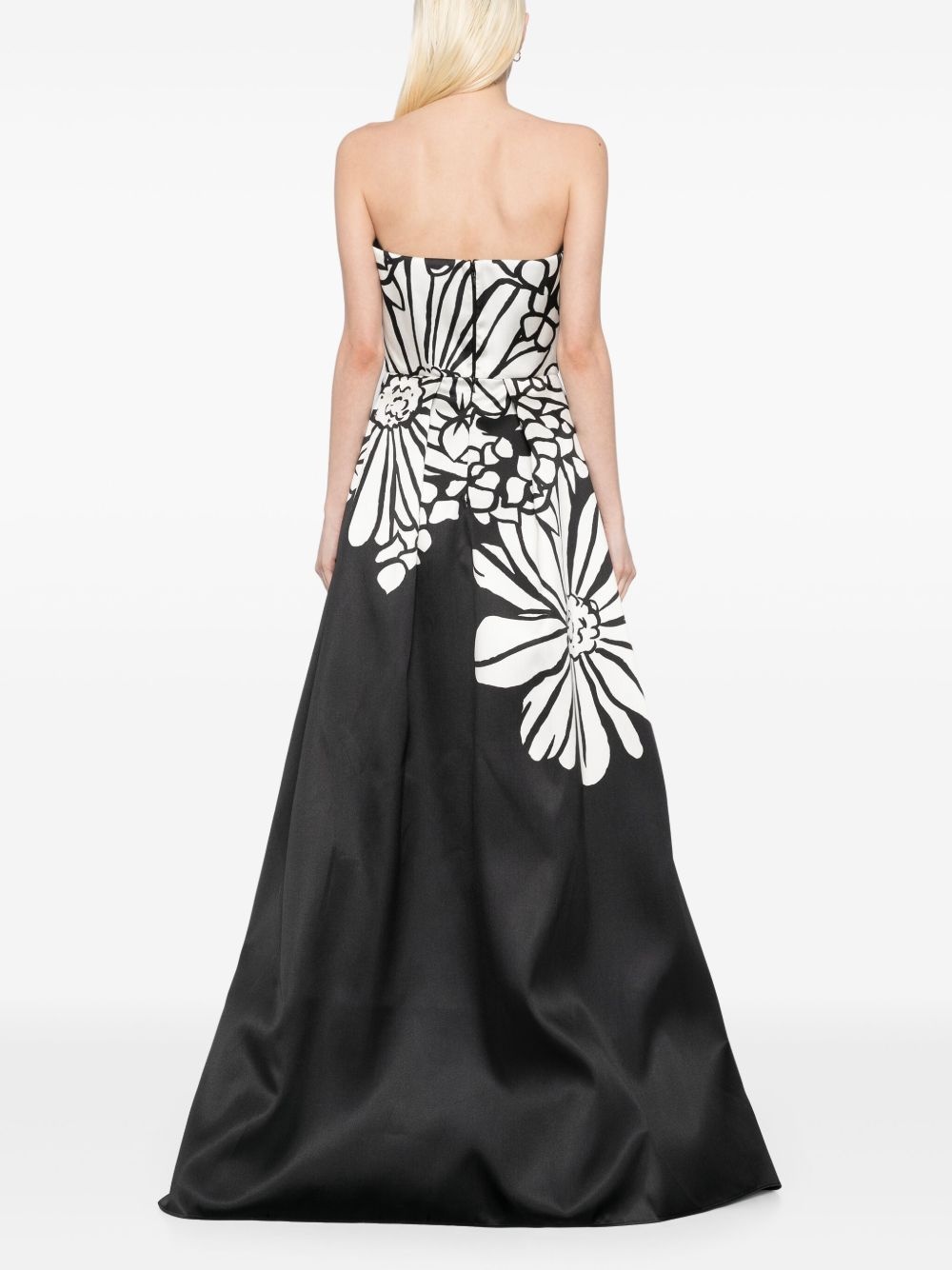 floral-print gown - 4