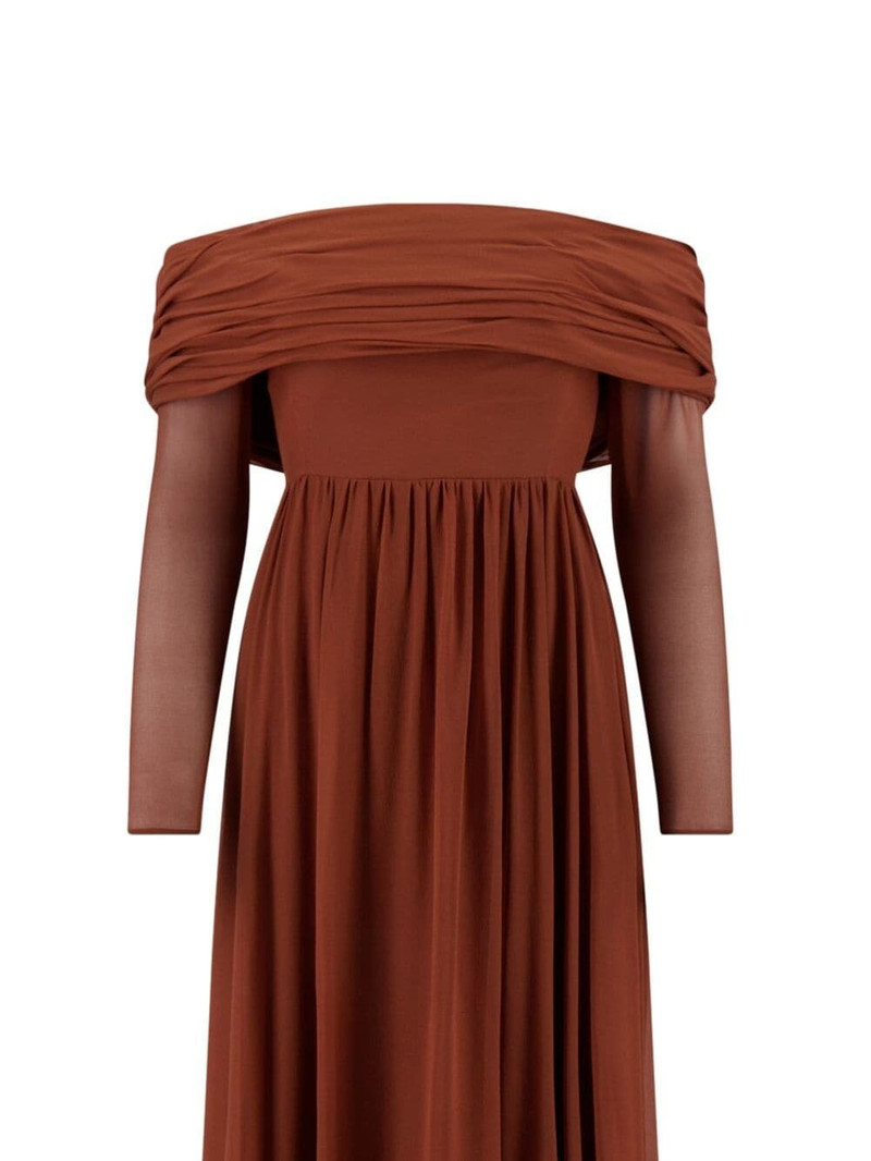 GIAMBATTISTA VALLI Georgette fully-pleated dress outlook