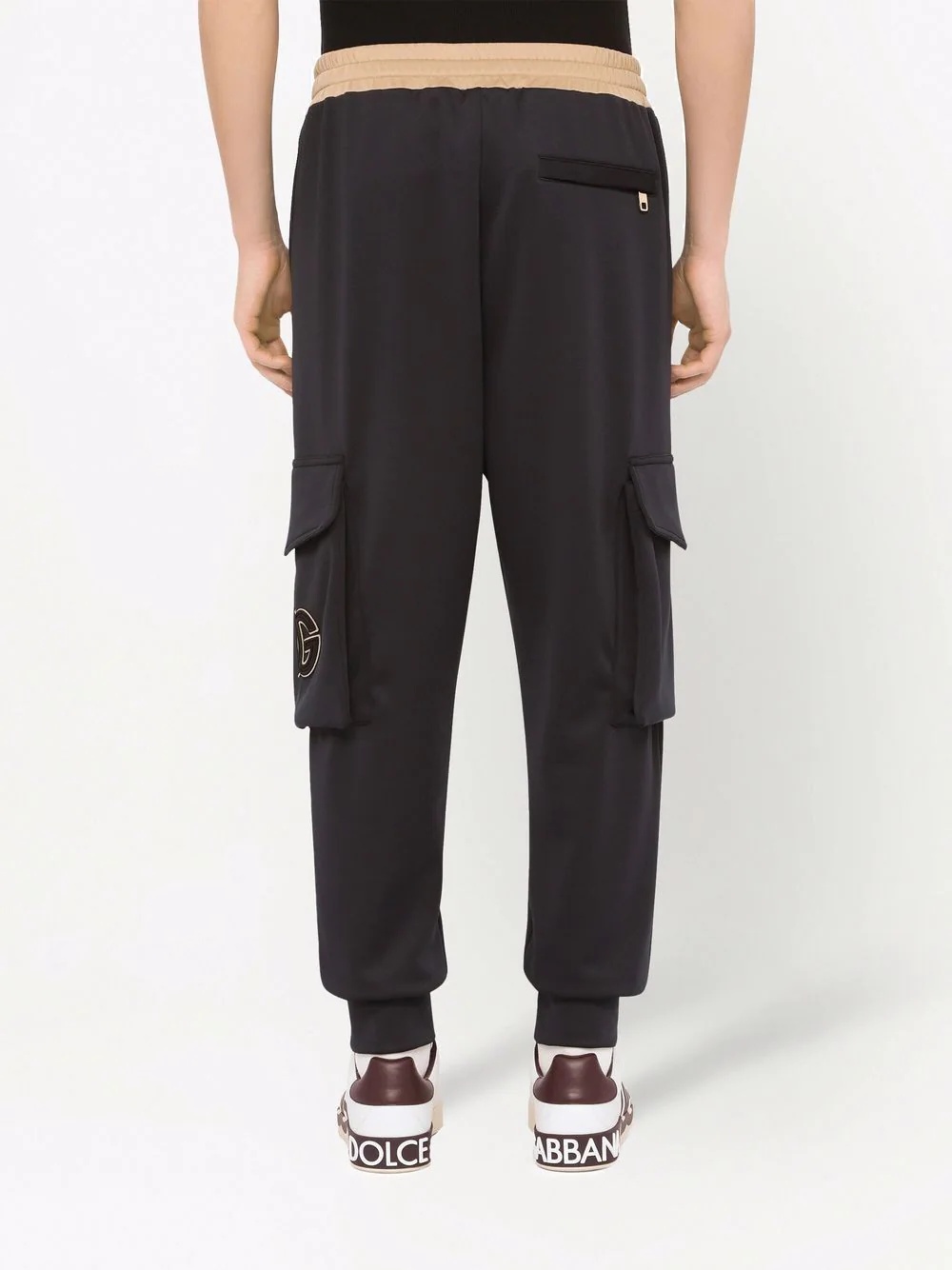 drawstring cargo track trousers - 4