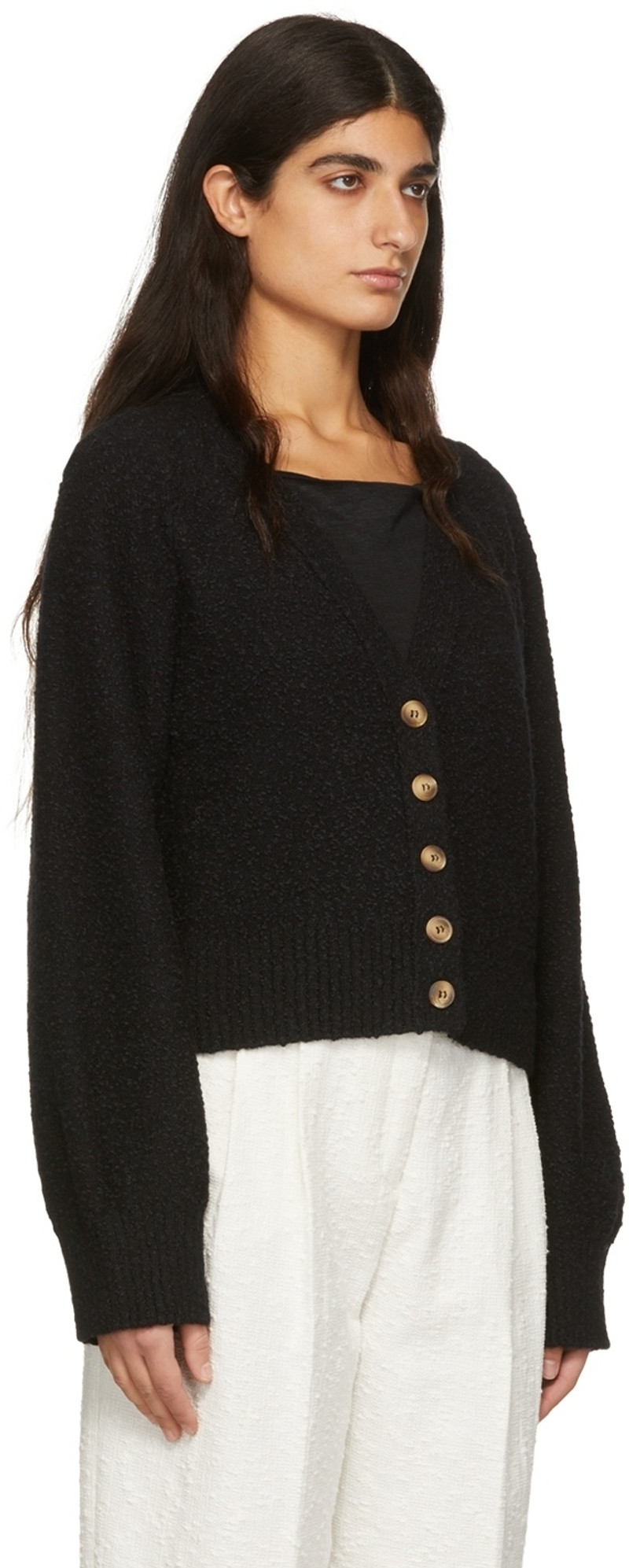 House of Dagmar Black Megan Cardigan outlook