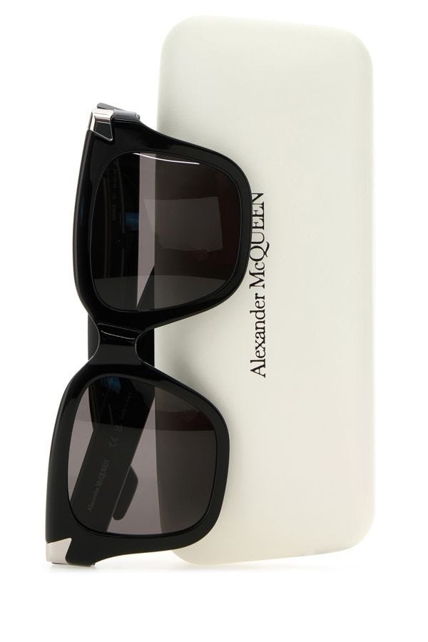 Black acetate Punk Rivet sunglasses - 3