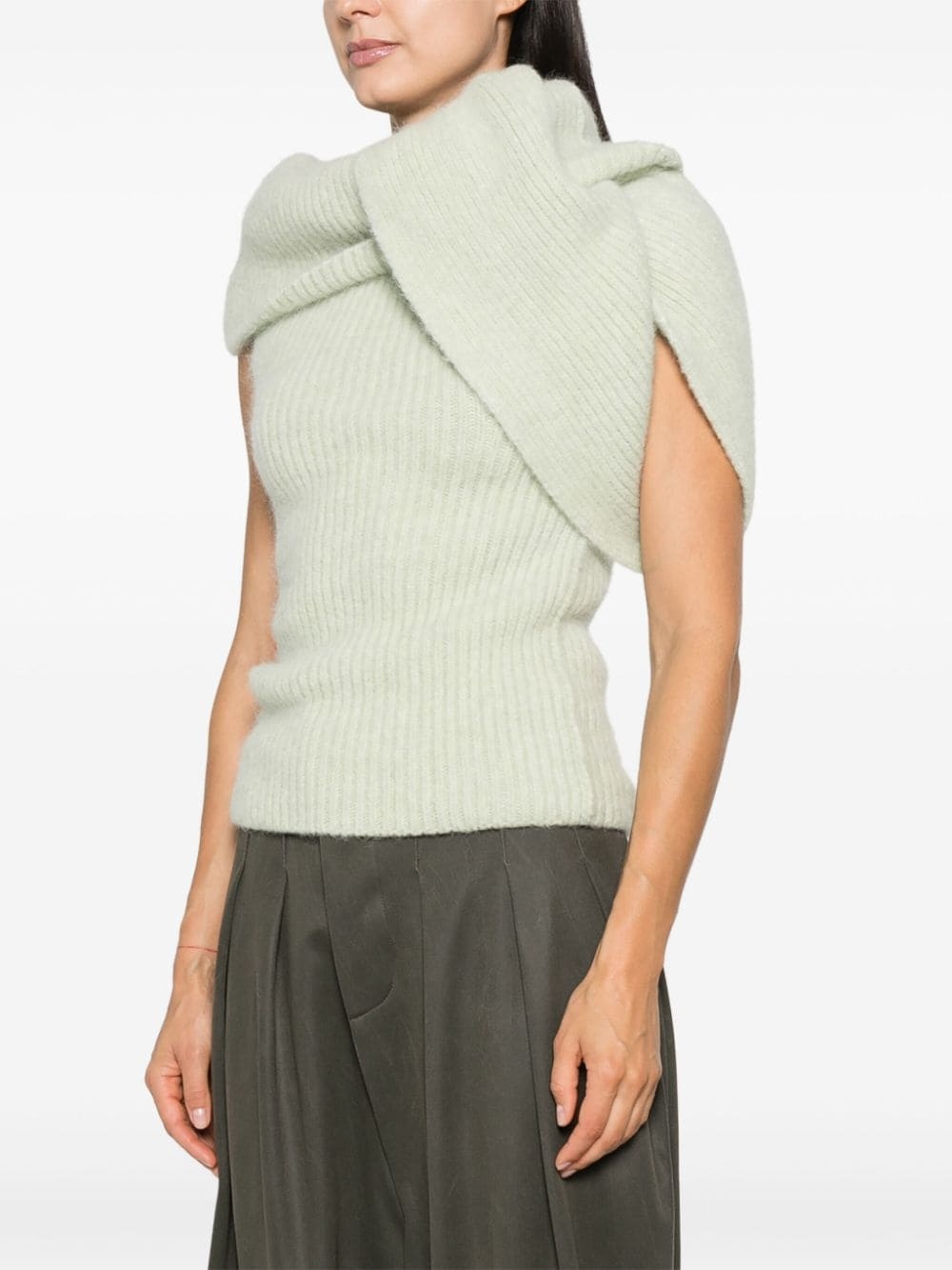 Banded T knitted top - 3