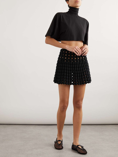 Alaïa Cutout knitted mini skirt outlook